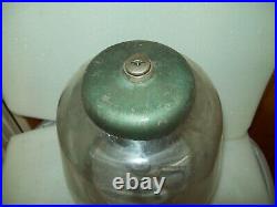 VINTAGE Silver King 5 Cent Nut Vending Machine Working Gumball NO KEY