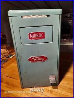 VINTAGE Tampon Tamp Nibroc Dispose Dispense trash can Vending machine no key