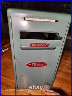 VINTAGE Tampon Tamp Nibroc Dispose Dispense trash can Vending machine no key