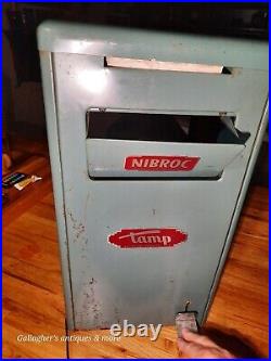 VINTAGE Tampon Tamp Nibroc Dispose Dispense trash can Vending machine no key