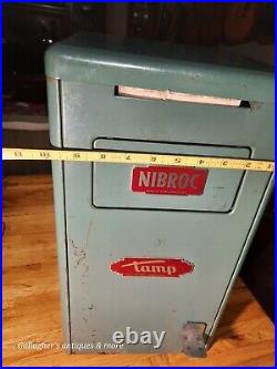 VINTAGE Tampon Tamp Nibroc Dispose Dispense trash can Vending machine no key