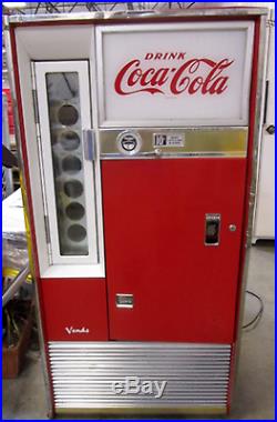 VINTAGE Vendo Coke Vending Machine H63A Original Paint Tested AS IS (450)