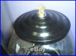 VINTAGE Victor Model topper Glass Globe 1 Cent gumball machine Green restored