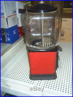 VINTAGE Victor Topper Glass Globe 1 Cent Nuts / Candy Machine 1950's Good Cond