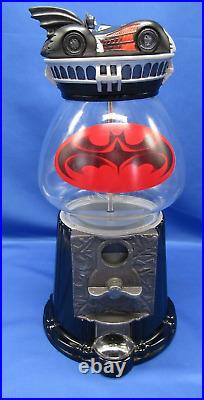 VIntage 1997 Batman Forever Gumball Machine Batmobile Coin Operated Works