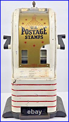 VTG 15 U. S. Postage Stamp Vending Machine Fully Functional Americana