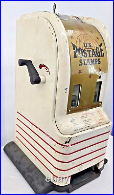 VTG 15 U. S. Postage Stamp Vending Machine Fully Functional Americana