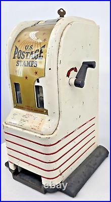 VTG 15 U. S. Postage Stamp Vending Machine Fully Functional Americana