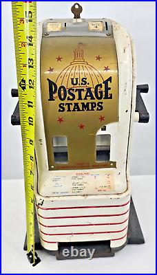 VTG 15 U. S. Postage Stamp Vending Machine Fully Functional Americana