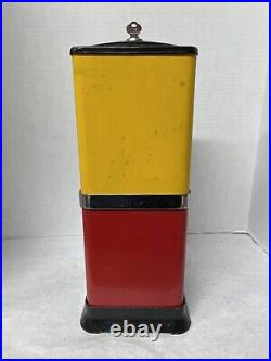 VTG 1950's VICTOR TOPPER 1 CENT GUMBALL VENDING MACHINE WithKEY, GREAT CONDITION