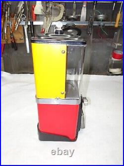 VTG 1950's VICTOR TOPPER 1 CENT GUMBALL VENDING MACHINE WithKEY, GREAT CONDITION