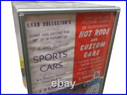 VTG 1950s Exhibit Supply Card Vending Machine Sports Cards & Hot Rods with Weights