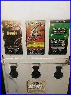 VTG 1970s Condom Vending Machine Original Decals Gas Station, Rest Room with Key