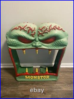 VTG 1988 Vendall Monstor Vending Machine Plastic Frame 21 X 28 X 8 Monster