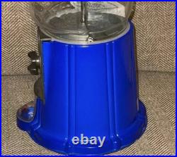 VTG 25th Anniversary Pillsbury Doughboy Co. 18 Gumball Coin Machine Blue/White