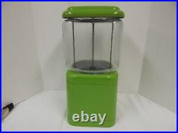 VTG Acorn Gumball Machine Rare Green Color Penny Nickel or Dime Works Great