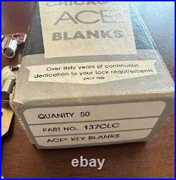 VTG Chicago Lock Co Vending Machine Round Tubular Barrel 11 Key 137CLC BOX OF 36