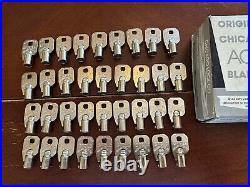 VTG Chicago Lock Co Vending Machine Round Tubular Barrel 11 Key 137CLC BOX OF 36