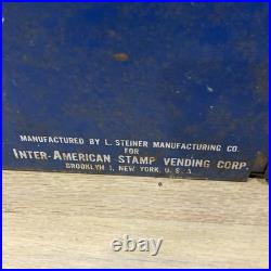 VTG L. Steiner Stampak Inter-American Stamp Vending Machine Coin Operated Rare