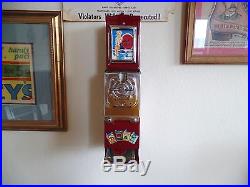 VTG LuckyStrike Cigarette Vending Machine, coin op gum, match, trade stimulator, gas