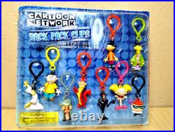 VTG NOS Cartoon Network VENDING MACHINE DISPLAY Pack 9 Backpack Clips