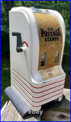 VTG Northwestern U. S. Postage Stamp Vending Machine 1960s Americana USPS Collect