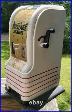 VTG Northwestern U. S. Postage Stamp Vending Machine 1960s Americana USPS Collect