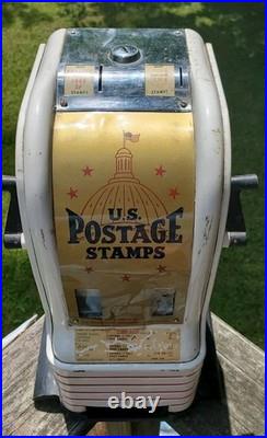 VTG Northwestern U. S. Postage Stamp Vending Machine 1960s Americana USPS Collect