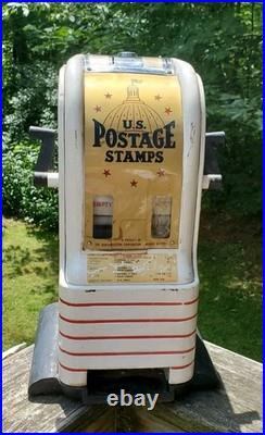 VTG Northwestern U. S. Postage Stamp Vending Machine 1960s Americana USPS Collect