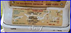 VTG Northwestern U. S. Postage Stamp Vending Machine 1960s Americana USPS Collect