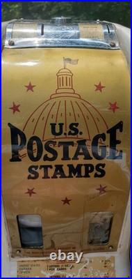 VTG Northwestern U. S. Postage Stamp Vending Machine 1960s Americana USPS Collect