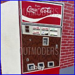 VTG Original Painting Mid Century Modern Coca-Cola Machine Vending Machine Retro
