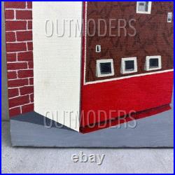 VTG Original Painting Mid Century Modern Coca-Cola Machine Vending Machine Retro