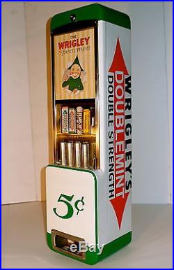 VTG Rowe Wrigleys Vending Machine, coin op gum/mint, cigar, LifeSavers, Wrigley Sign
