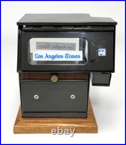 VTG Scale Model Los Angeles Times Newspaper Vending Machine Rack Green 6x5x4