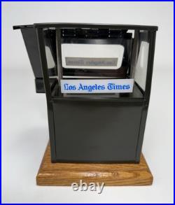 VTG Scale Model Los Angeles Times Newspaper Vending Machine Rack Green 6x5x4
