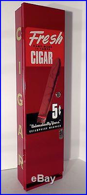 VTG Tampa Cigar VENDING MACHINE COIN OP, DISPENSER, VENDOR GUM, NUTS, DISPLAY SIGN