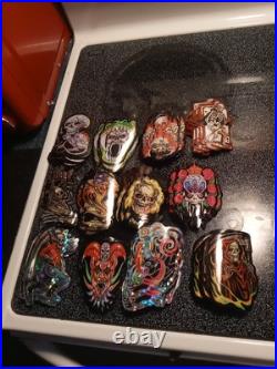 VTG The Gates Of HELL vending Machine Prism Horror Stickers. 9 Sets + 49 Extra