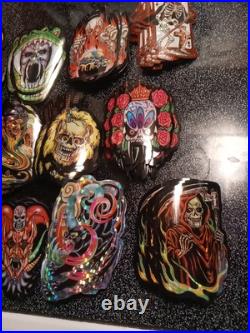 VTG The Gates Of HELL vending Machine Prism Horror Stickers. 9 Sets + 49 Extra