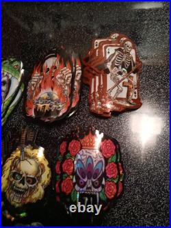 VTG The Gates Of HELL vending Machine Prism Horror Stickers. 9 Sets + 49 Extra