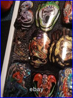 VTG The Gates Of HELL vending Machine Prism Horror Stickers. 9 Sets + 49 Extra