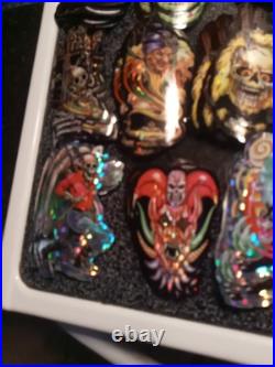 VTG The Gates Of HELL vending Machine Prism Horror Stickers. 9 Sets + 49 Extra
