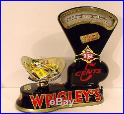 VTG Toledo Candy Scale Wrigleys Gum coin op vending machine, country store, soda