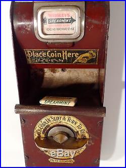VTG Wrigleys Gum Vending Machine, NY RailRoad, Adams, Coin Op, Peanuts-R-candy, mints