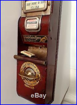 VTG Wrigleys Gum Vending Machine, NY RailRoad, Adams, Coin Op, Peanuts-R-candy, mints