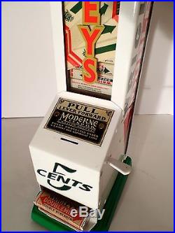VTG Wrigleys Vending Machine, coin op gum candy, cigar, Matches, Wrigley Store Sign