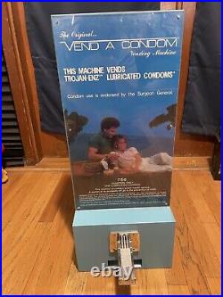 Vend A Condom VINTAGE CONDOM / NOVELTY VENDING MACHINE