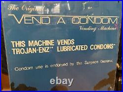 Vend A Condom VINTAGE CONDOM / NOVELTY VENDING MACHINE