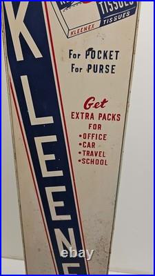 Vend-Rite Kleenex Tissue Vending Machine 5¢ 37 Metal Coin Op Dispenser Vintage