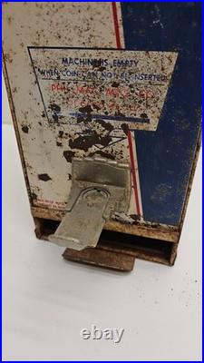 Vend-Rite Kleenex Tissue Vending Machine 5¢ 37 Metal Coin Op Dispenser Vintage